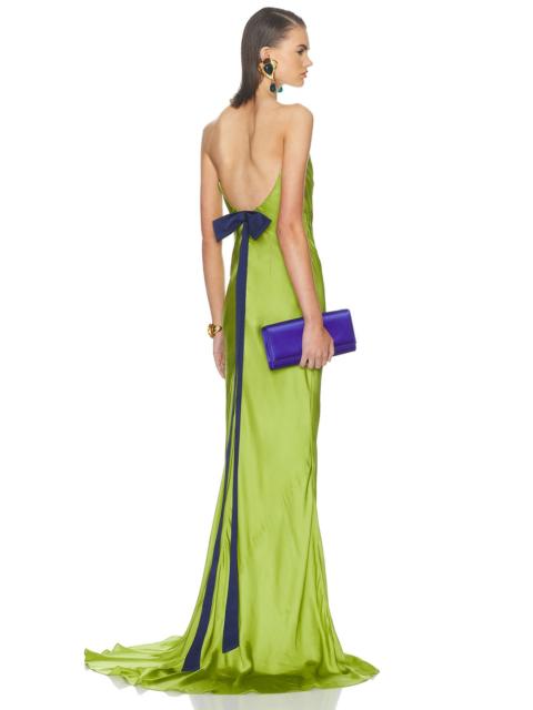 Alejandra Alonso Rojas Open Back Gown With Bow