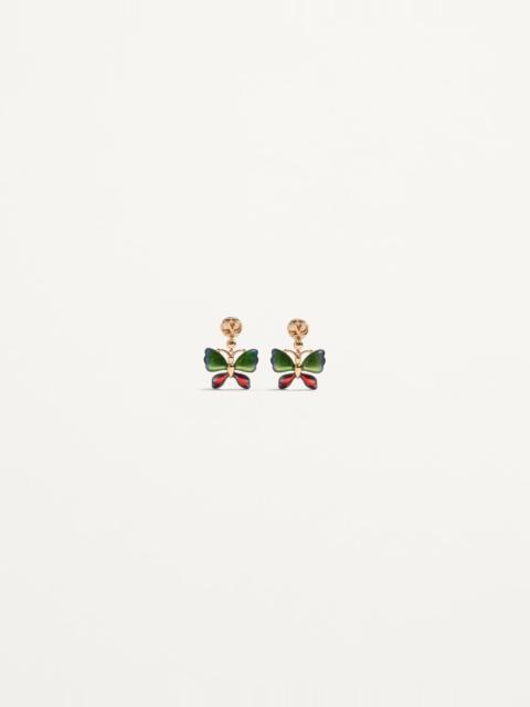 Valentino VOULOIRVOLER METAL AND ENAMEL EARRINGS