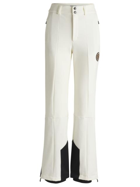 BOSS BOSS SKI FLEECE-BONDED TROUSERS WITH SNOW GUARD