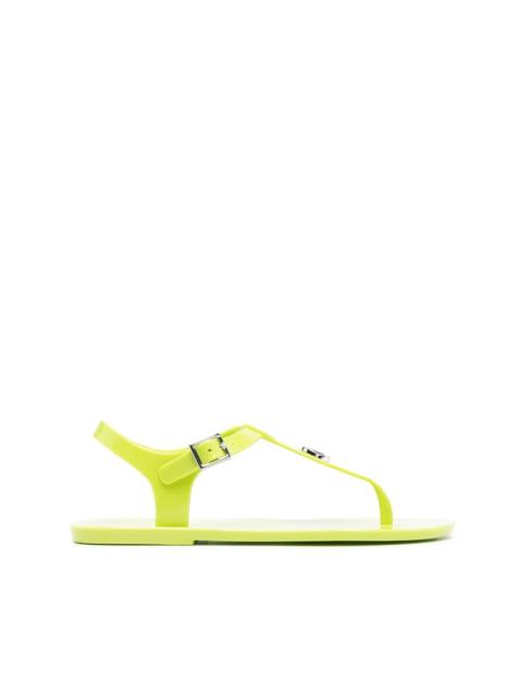 MICHAEL KORS thong-strap logo plaque sandals
