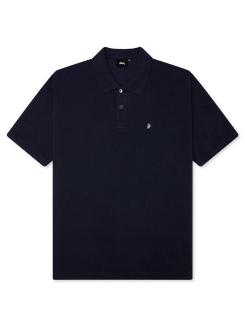 Stüssy CLASSIC PIQUE POLO - NAVY