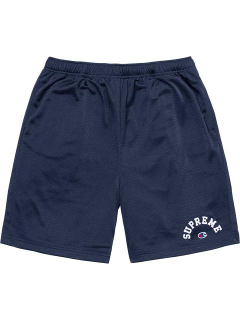 Supreme Supreme x Champion Mesh Shorts 'Navy White' SUP-SS24