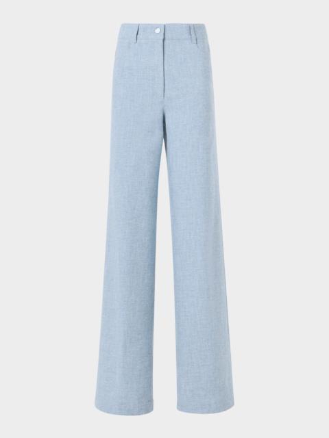 AKRIS Cooper High-Rise Denim Pants