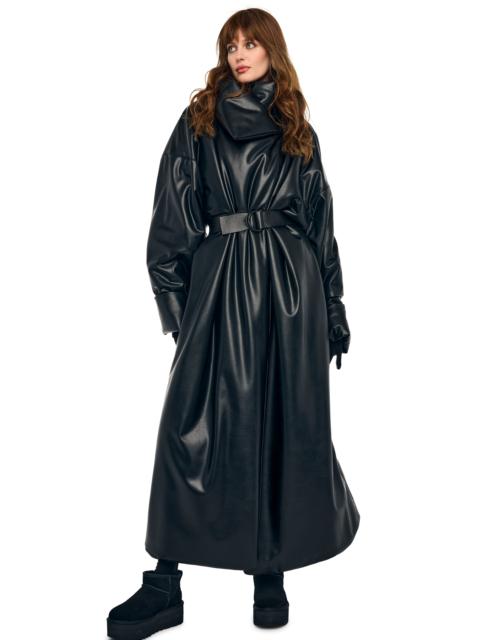 NORMA KAMALI HIGH COLLAR OVERSIZED BOYFRIEND SLEEPING BAG COAT