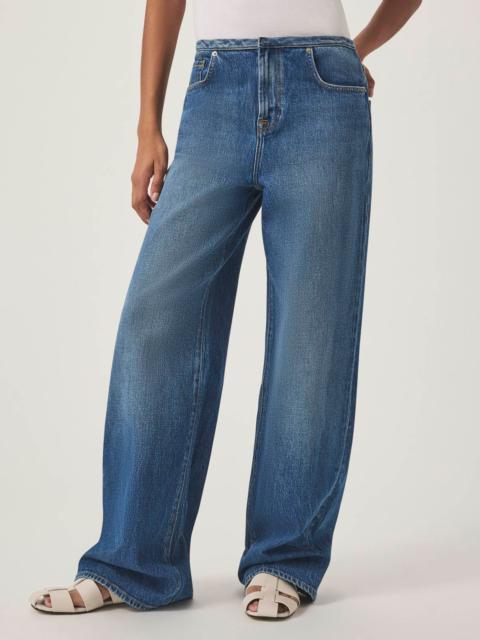 Splendid Cut Waist Relax Wide Leg Jean
