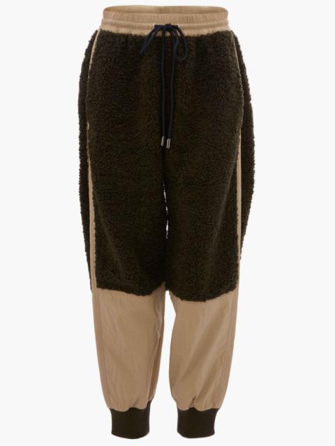 JW Anderson COLOUR BLOCK FLEECE TRACK PANTS