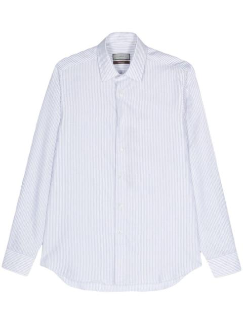 Canali striped cotton shirt