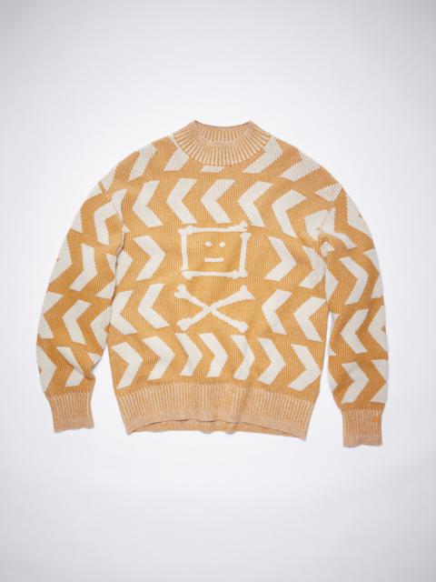 Acne Studios Crew neck jumper - Saffron yellow/oatmeal beige