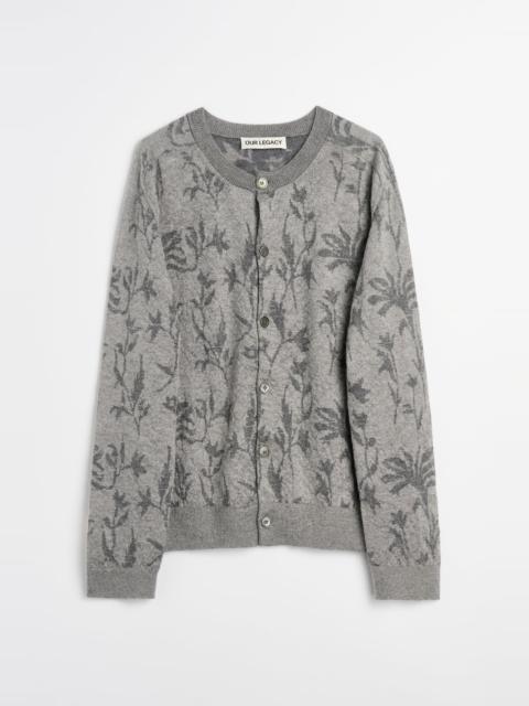Our Legacy True Cardigan Cloudy Meadow Mohair Intarsia