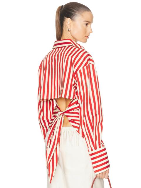 SIMONMILLER Loch Poplin Button Up Top