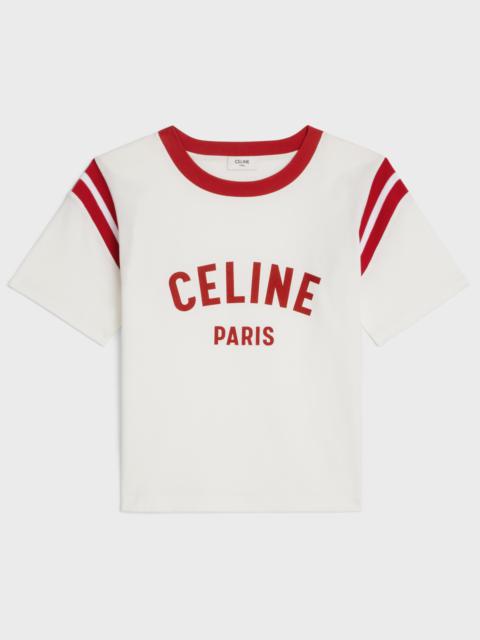 CELINE celine paris boxy T-shirt in cotton jersey