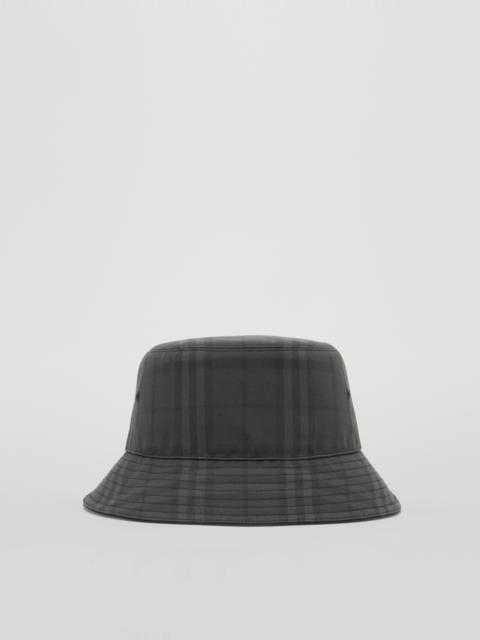 Vintage Check Cotton Bucket Hat