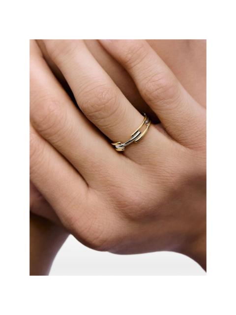 MONICA VINADER link mixed-metal ring