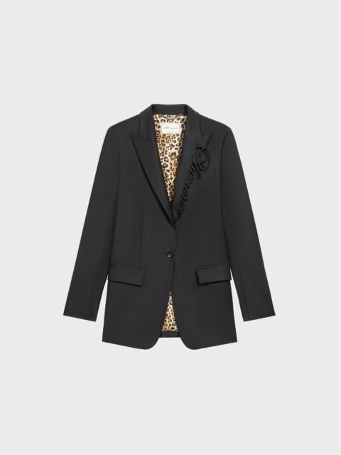 TWILL JACKET WITH EMBROIDERY LOGO