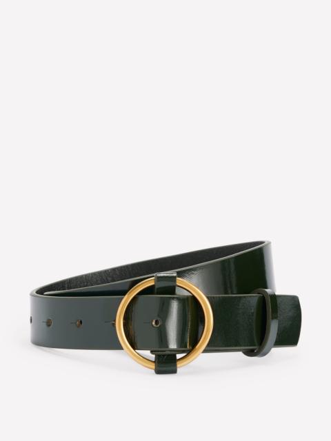 BODEN Heritage Classic Belt-Patent Dark Green