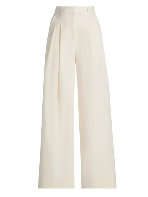 DEREK LAM 10 CROSBY Women's Juliana Twill Wide-Leg Trousers - Soft White