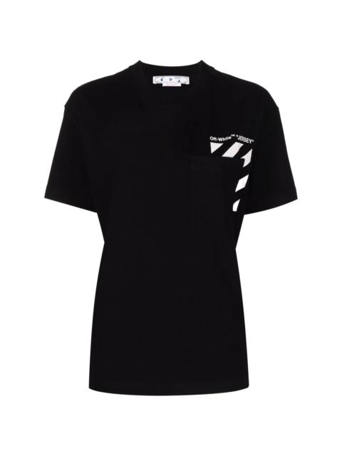 'Jersey' print short-sleeve T-shirt