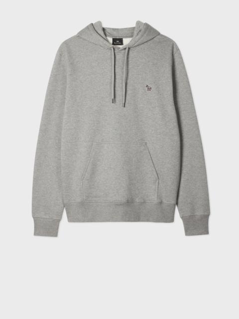 Paul Smith Grey Cotton Zebra Logo Hoodie