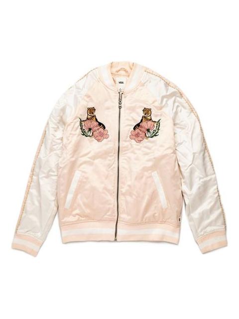 Vans (WMNS) Vans Tiger Floral Embroidery Baseball Jacket Pink VN0A3D7LQIP
