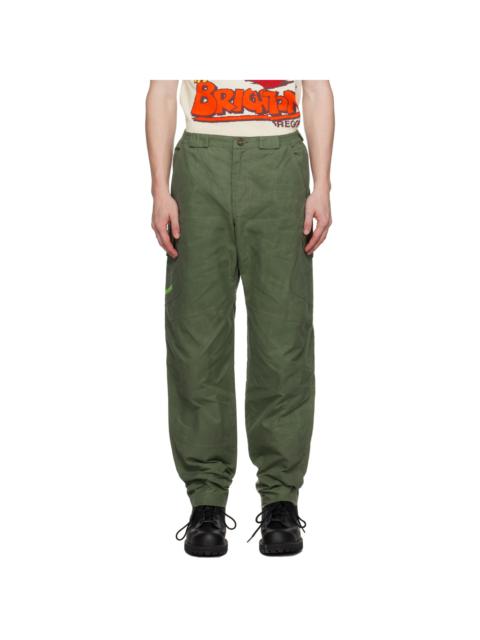 ROBYN LYNCH Khaki Waxed Cargo Pants