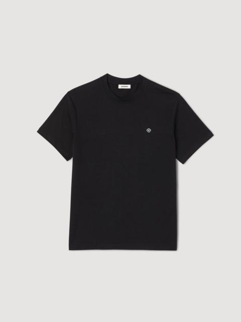 Sandro T-SHIRT WITH SQUARE CROSS PATCH
