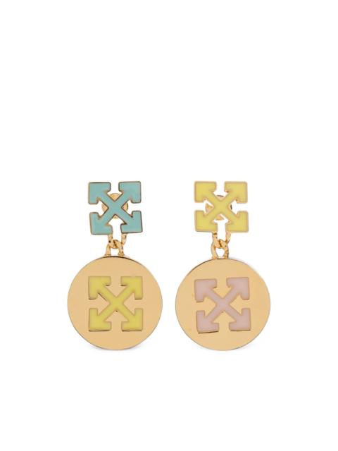 Off-White Arrows-pendant drop earrings
