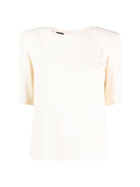 PINKO round-neck short-sleeve blouse