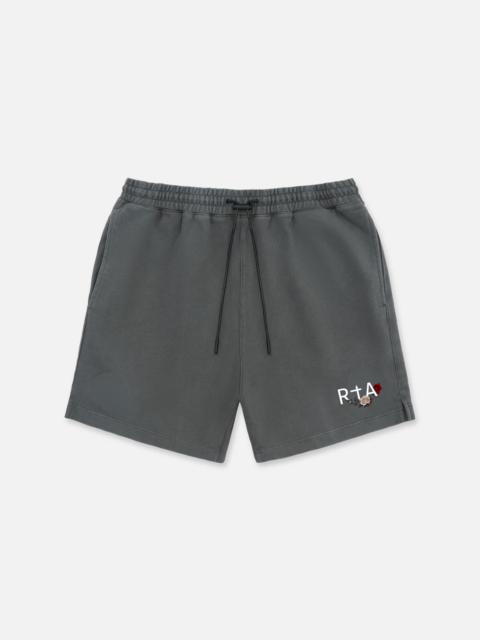 RTA CLYDE ELASTICATED SHORT | VINTAGE BLACK ROSE