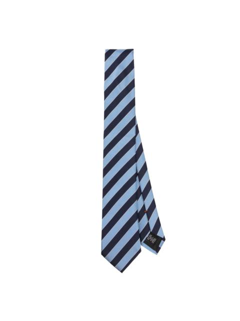 striped silk tie