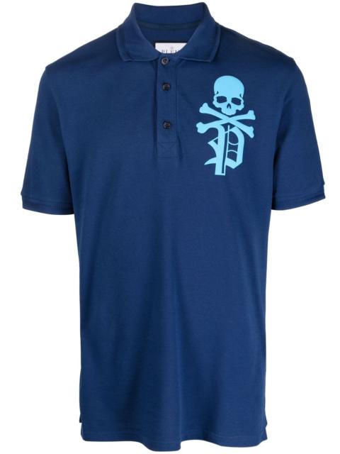 PHILIPP PLEIN Skull & Bones logo-print T-shirt