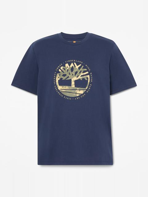 Timberland Men's Tree Logo Lake House Graphic T-Shirt