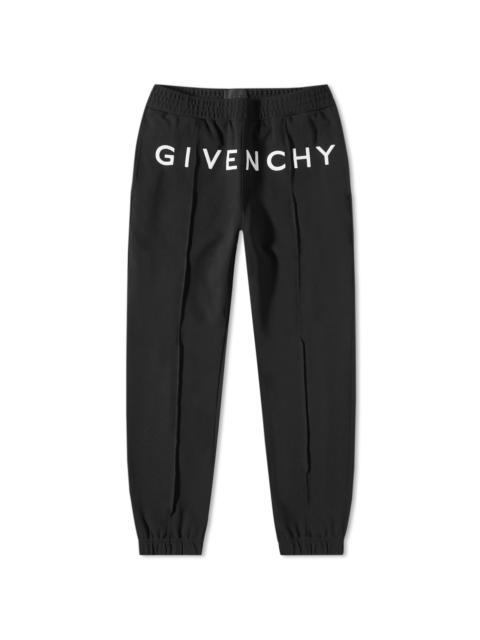Givenchy Givenchy Pin Tuck Logo Track Pant