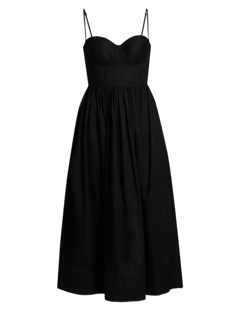 Zimmermann Women's Rhiannon Corset Midi-Dress - Black