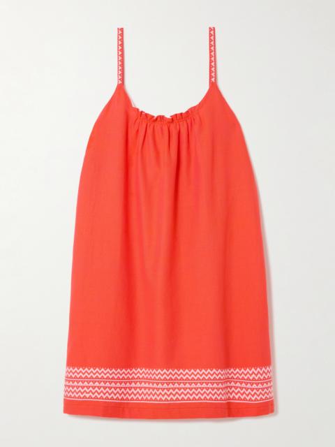 lemlem Zina Cotton Mini Dress