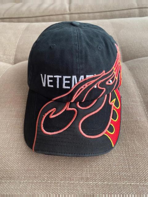 Reebok Cap Logo × black Flame Vetements