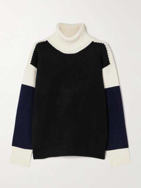 Aztech Mountain Bayer Color-block Wool-blend Sweater