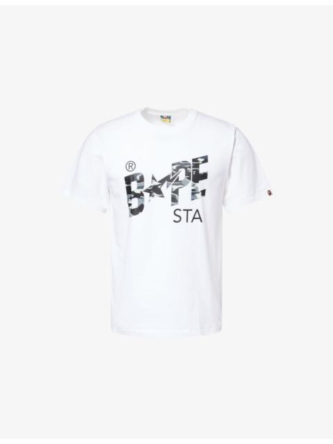 A BATHING APE® BAPE Sta Camo-Logo Cotton-Jersey T-Shirt