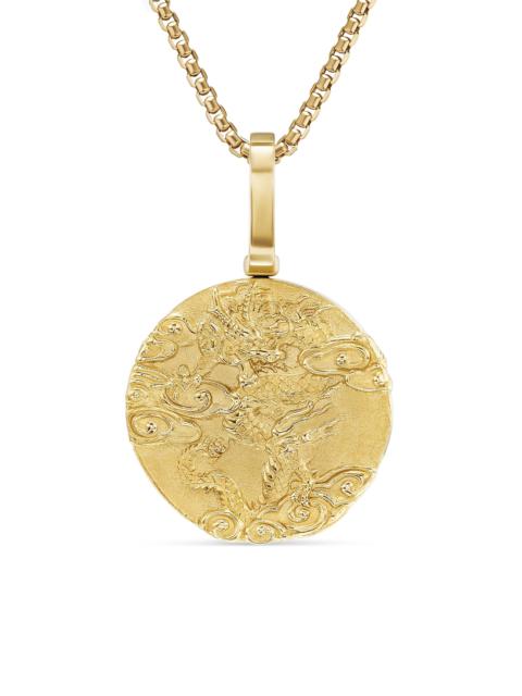 DAVID YURMAN Men's Dragon Amulet in 18K Yellow Gold - Gold
