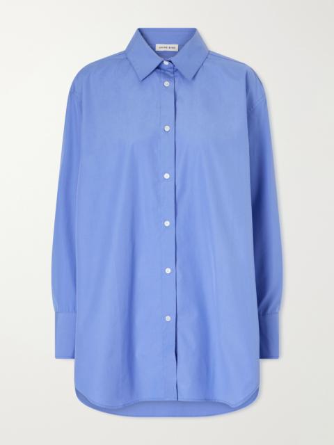 ANINE BING Plaza Cotton-poplin Shirt