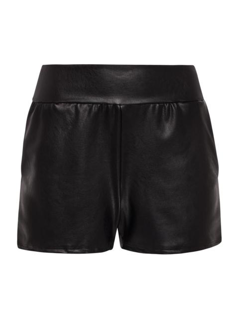 commando Women's Faux Leather Relaxed Shorts - Black
