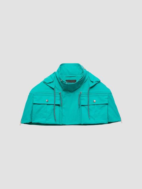 Prada Men's Technical Fabric Capelet - Blue