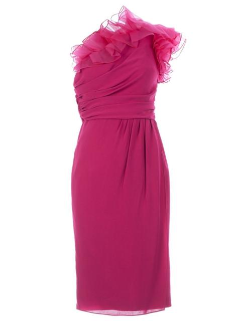 GIAMBATTISTA VALLI one shoulder ruffle dress