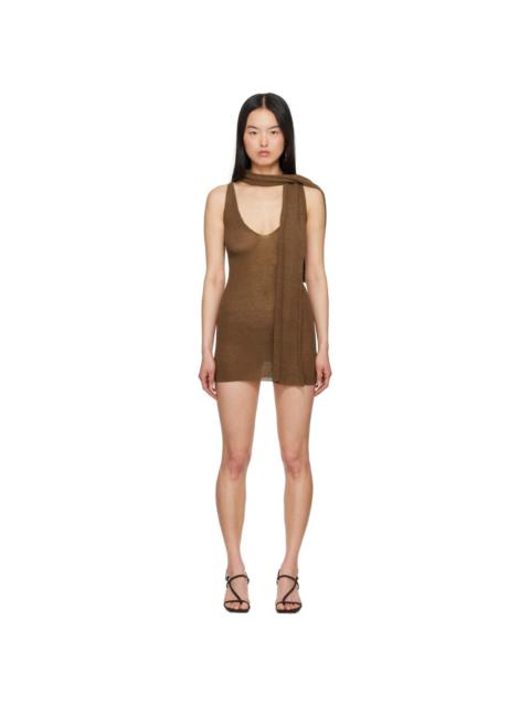 Brown Anka Minidress