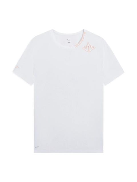 Li-Ning Hoops Buckets Graphic T-shirt 'White' ATSS587-2