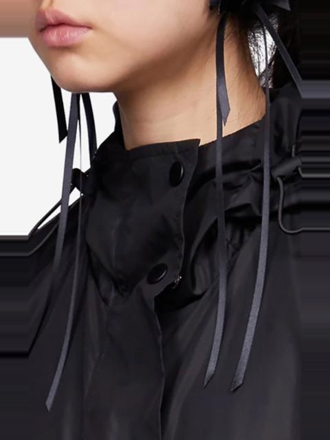 Simone Rocha Rosette Satin Bow Earrings black