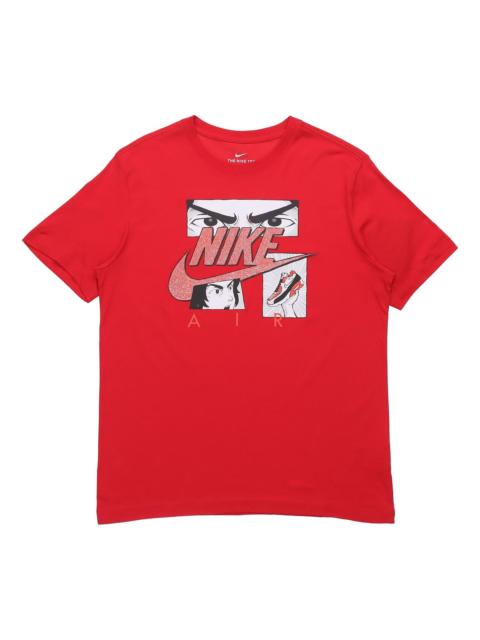 Nike Nike Sportswear Cartoon Printing Sports Round Collar Male Red DB6152-657