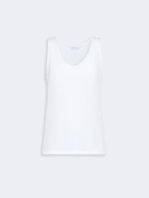 Max Mara PAVIDO Silk crepe de chine top - WHITE