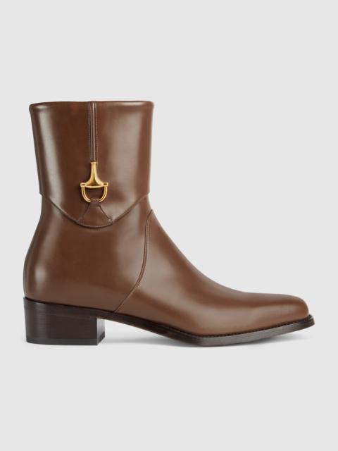 GUCCI Men's ankle boot with Horsebit detail