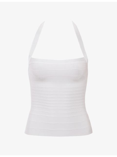 House of CB The Silhouette Halterneck Bandage Woven Top