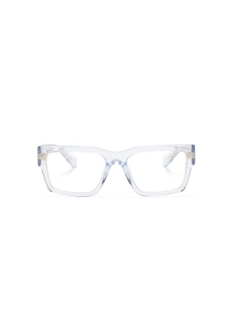 Miu Miu logo-plaque square-frame glasses